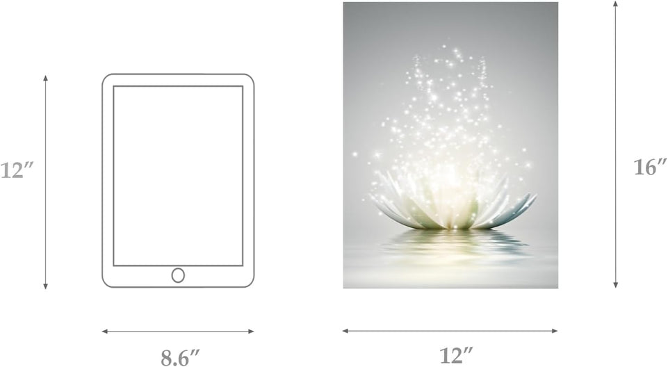 Canvas Prints Art Lotus Floral Pictures Wall Art for Zen Office Decor Meditation Poster Modern Artwork Painting Framed Ready to Hang(12x16inch) https://www.amazon.com/dp/B0CFDZLV4Y