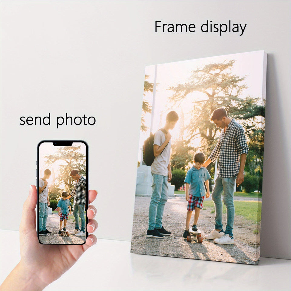 1pc Customizable Framed Canvas Poster, Personalized Canvas Poster, Custom Your Photo, Share Your Favorite Memories & Most Cherished Moments, Perfect Gift For Friends & Family, Wall Art, Home Decor https://www.temu.com/search_result.html?search_key=601099558513402
