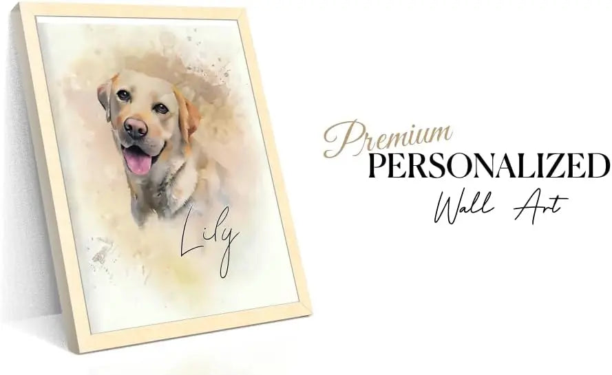 Custom Pet Portrait Wall Art - Create Your Own Watercolor Painting from Your Photo - Personalized Dog, Cat, Pet Wall Decor - Keepsake for Pet Enthusiasts, Upload Image of Your Favorite Pet, USA Made https://www.amazon.com/dp/B0DKQPDS9H