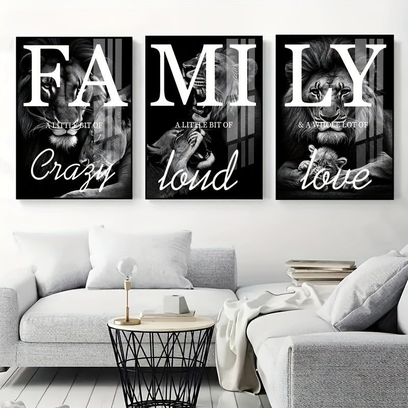 3 Canvas Paintings, Family Lion Wall Art, Ideal Gift for Living Room, Kitchen, Decorative Wall Art Wall Decoration, Home Decoration, Wall Art, Room Decoration, Room Decoration, Unframed https://www.temu.com/search_result.html?search_key=601099523609251