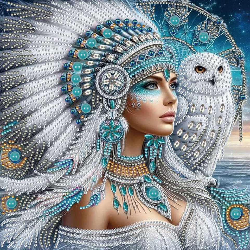 5D Diamond Painting Kit - Frameless Mosaic Art with Special Shaped Crystals for Home Wall Decor, DIY Creative Handcraft Set June Wall Art