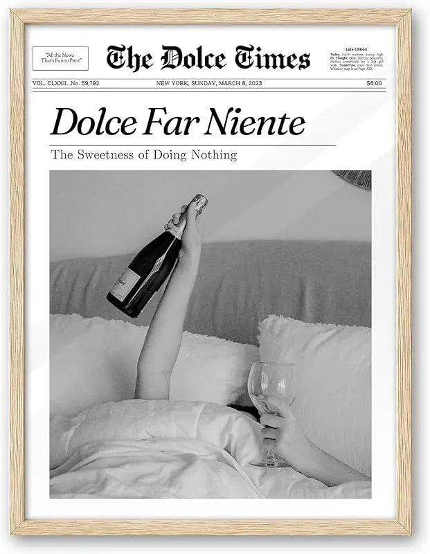 iHery Framed Trendy NewsPaper Wall Art,12x16in Canvas Wall Art,Beige Oak Wood Frame,Retro Vintage New York Magazine Headline News,Woman Searches For Where Men Get The Audacity,Bedroom Décor 1Pack https://www.amazon.com/dp/B0CH4DTS4L