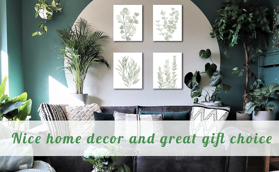 FRAMED Botanical Plant Canvas Wall Art,Boho Plant Wall Decor for Bedroom,Minimalist Floral Prints for Living Room,Light Green Botanical Art Painting for Office,Set of 4,8”x 10” https://www.amazon.com/dp/B09HH17JRH