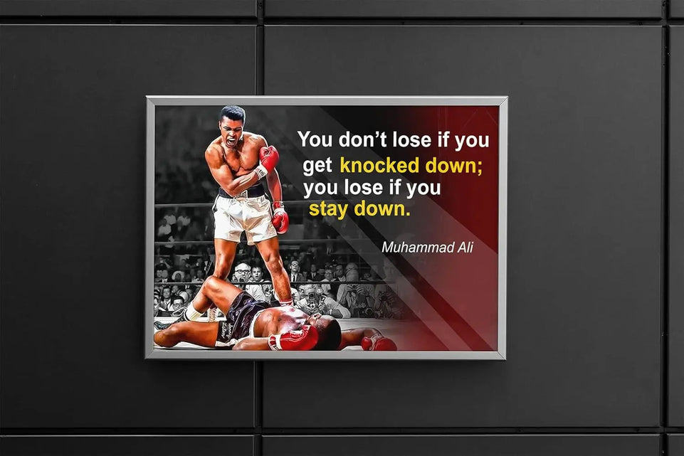Muhammad Ali Poster Quote Boxing Black History Month Posters Sports Quotes Decorations Growth Mindset Décor Learning Classroom Teachers Decoration Educational Teaching Supplies Black Wall Art P044 https://www.amazon.com/dp/B07HXZM9K5