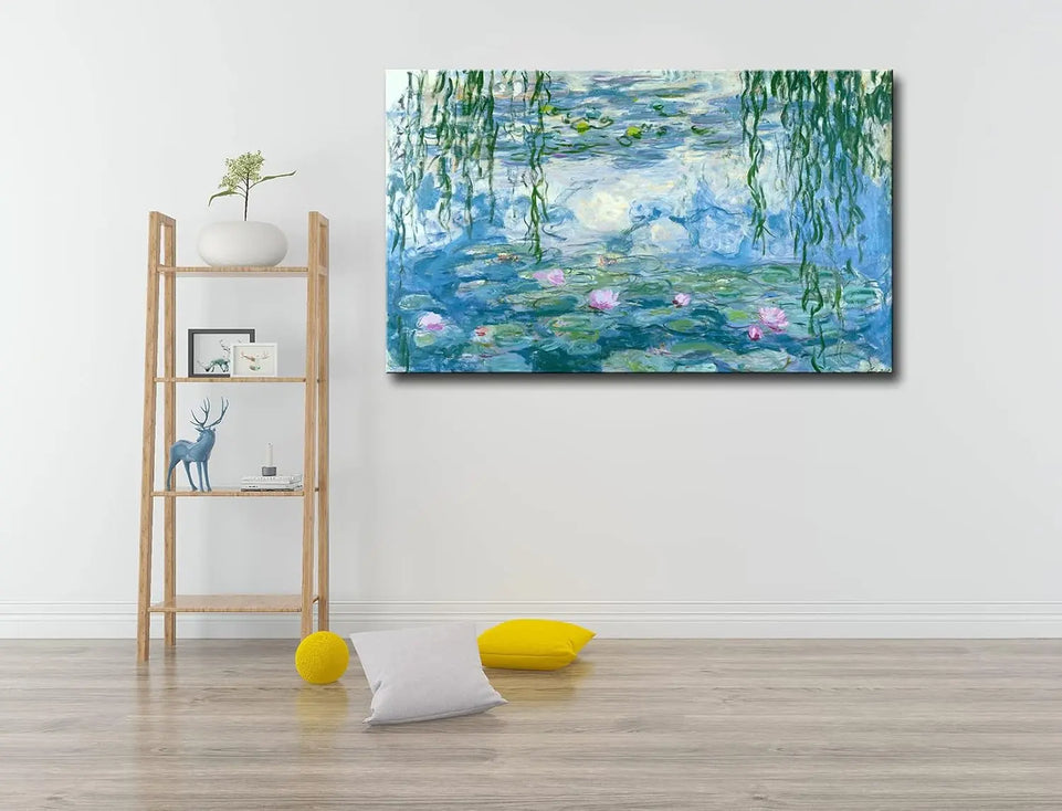 Claude Monet Canvas Wall Art - Water Lilies Classic Artwork Picture Print with Framed Painting for Home Office Wall Decor-12" x15" https://www.amazon.com/dp/B0BZDC814Q