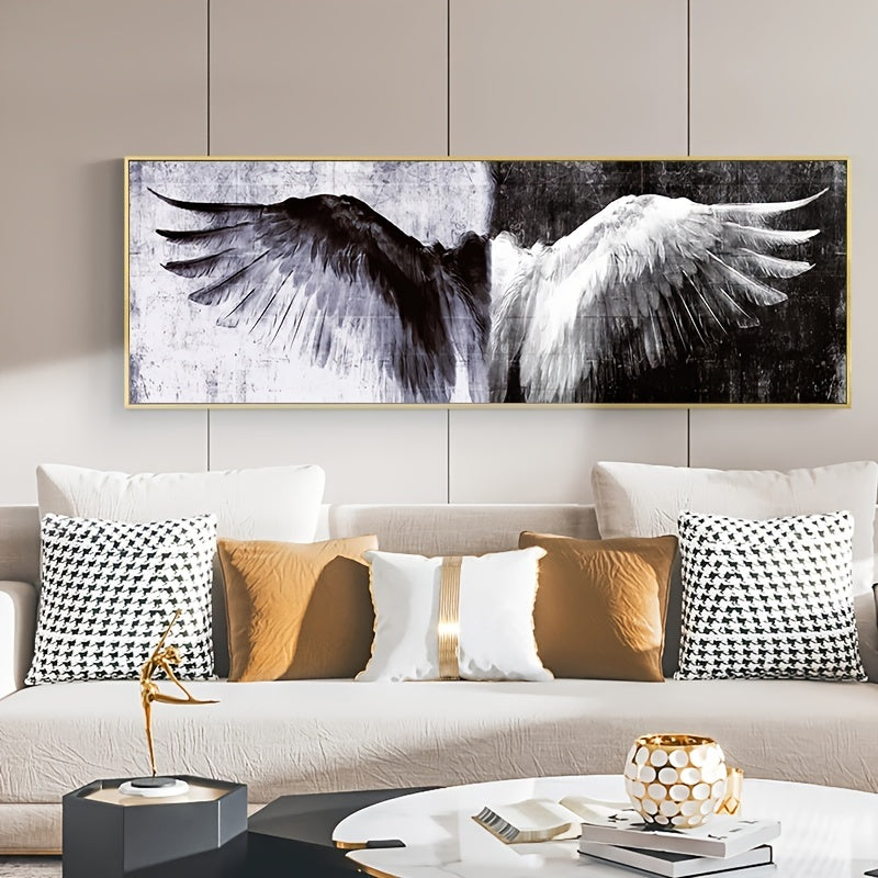 1pc Modern Black and White Angel Wings Canvas Art - Stunning Wall Decor for Home and Office https://www.temu.com/search_result.html?search_key=601099513694372