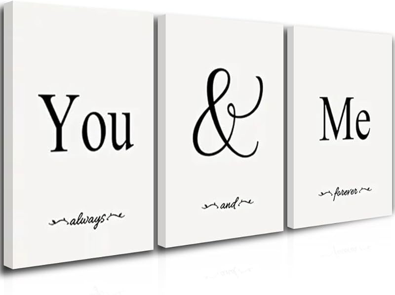 GUBIYU Home Family Wall Decor, Set of 3 Inspirational Canvas Prints Black and White Framed Canvas Art Paintings Wood Wall Decoration for Dining Room Bedroom Living Room 12"x16" https://www.amazon.com/dp/B09X196N64