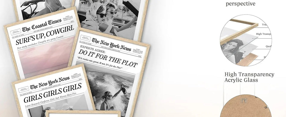 iHery Framed Trendy NewsPaper Wall Art,12x16in Canvas Wall Art,Beige Oak Wood Frame,Retro Vintage New York Magazine Headline News,Woman Searches For Where Men Get The Audacity,Bedroom Décor 1Pack https://www.amazon.com/dp/B0CH4DTS4L