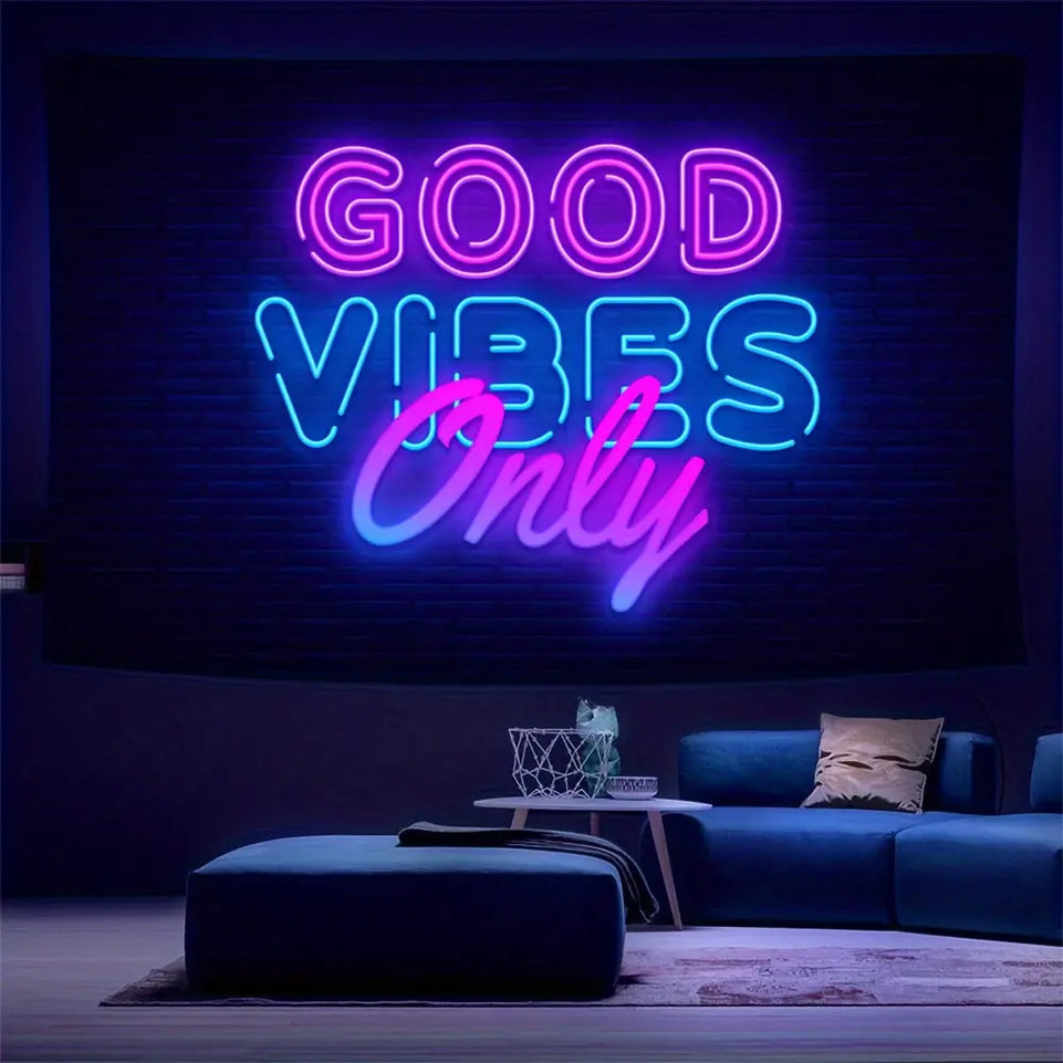UV Blacklight Colorful Fluorescent 1pc Tapestry - Living Room, Bedroom, Dorm Room Wall Hanging With Free Accessories June Wall Art