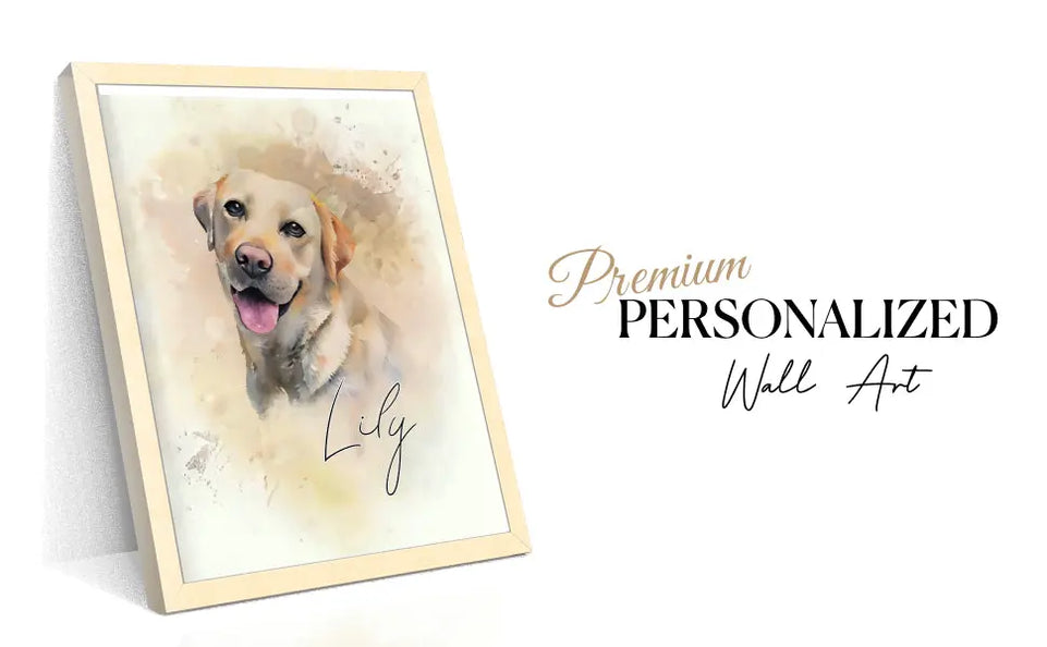 Custom Pet Portrait Wall Art - Create Your Own Watercolor Painting from Your Photo - Personalized Dog, Cat, Pet Wall Decor - Keepsake for Pet Enthusiasts, Upload Image of Your Favorite Pet, USA Made https://www.amazon.com/dp/B0DKQPDS9H