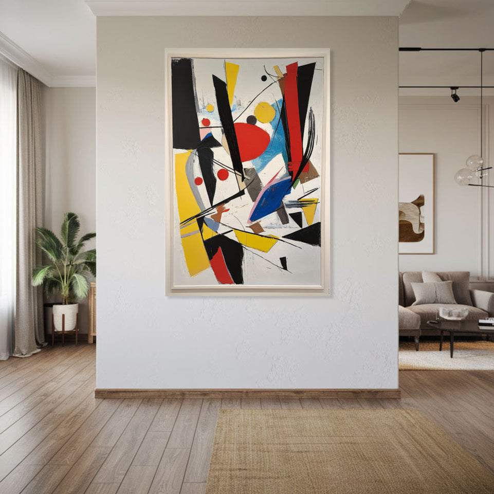 Abstract Symphony in Color Vibrant Modern Art for Home Decor June Wall Art