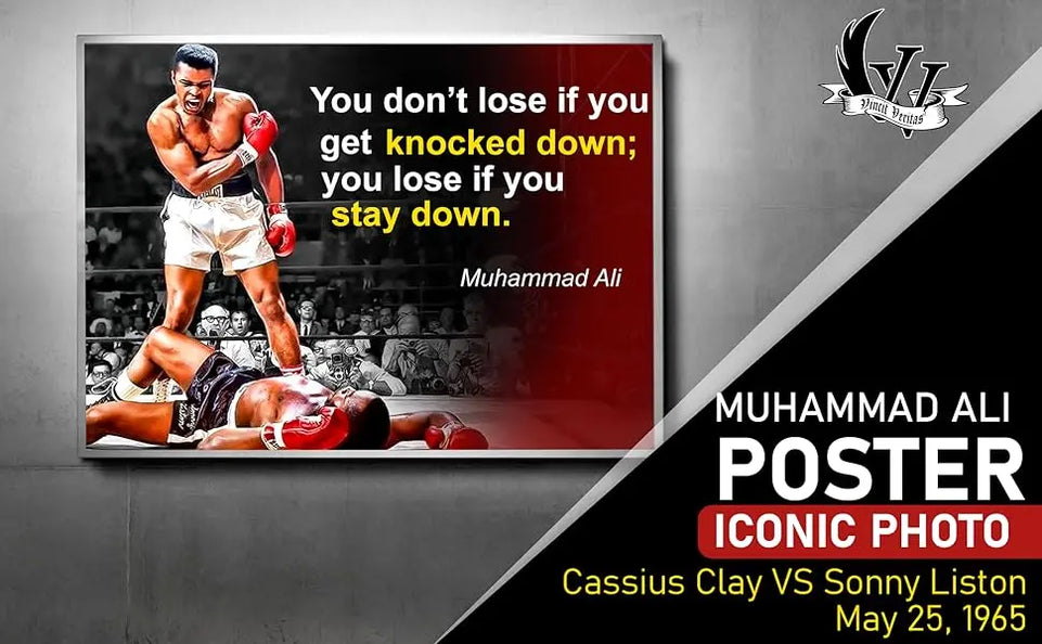 Muhammad Ali Poster Quote Boxing Black History Month Posters Sports Quotes Decorations Growth Mindset Décor Learning Classroom Teachers Decoration Educational Teaching Supplies Black Wall Art P044 https://www.amazon.com/dp/B07HXZM9K5