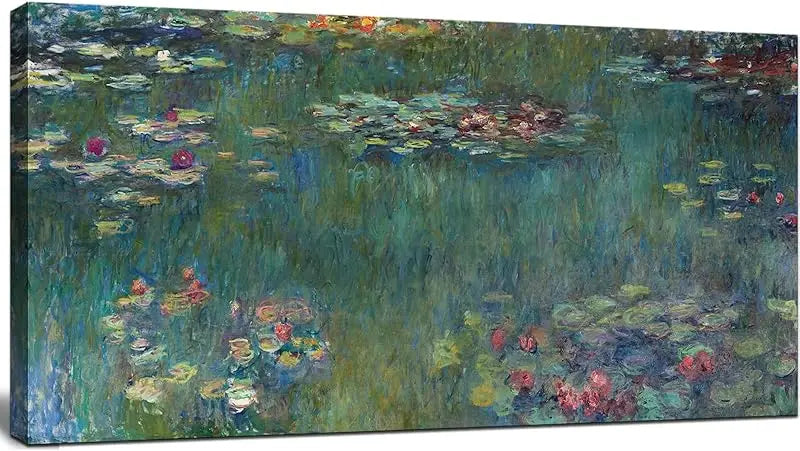 Claude Monet Canvas Wall Art - Water Lilies Classic Artwork Picture Print with Framed Painting for Home Office Wall Decor-12" x15" https://www.amazon.com/dp/B0BZDC814Q
