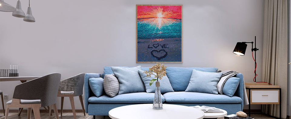 KTCLCATF Diamond Painting Beach by Number Kits,Sunset Love Diamond Art Kit Paint for Adults Beginner Full Drill Diamond Paintings Crystal Rhinestone Picture Arts Craft for Home Wall Decor Gift 16X12in https://www.amazon.com/dp/B07C2GDC1Q