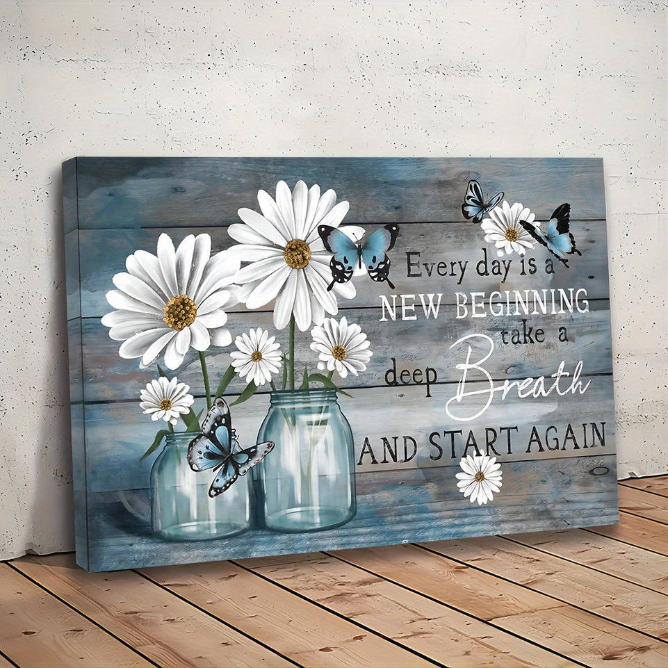 1pc Wooden Framed Canvas Painting Daisy Flowers Blue Rustic Butterfly Floral Wall Art Prints For Home Decoration, Living Room&Bedroom, Festival Gift For Her Him, Out Of The Box Eid Al-Adha Mubarak https://www.temu.com/search_result.html?search_key=601099546202583