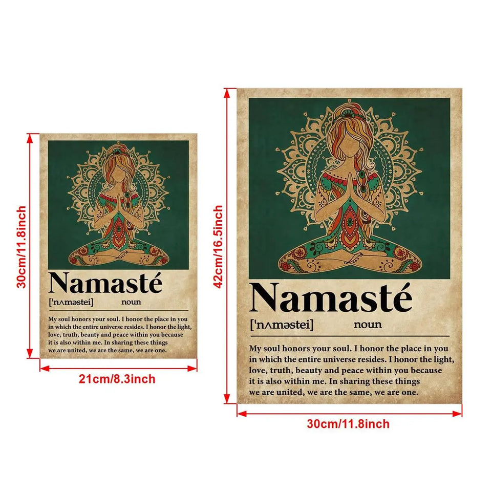1pc Yoga Girl Poster - Vintage Canvas Wall Art For Home And Room Decor - Inspirational Message For Soul Connection June Wall Art