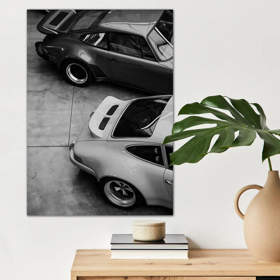 1pc Vintage Sports Car Canvas Wall Art for Home Decor, Black and White Minimalistic Sportscar Poster Canvas Prints, Car Lover Gift, Classic Vehicle Wall Decor for Living Room Bedroom Kitchen Office Cafe Decor, Perfect Gift an June Wall Art