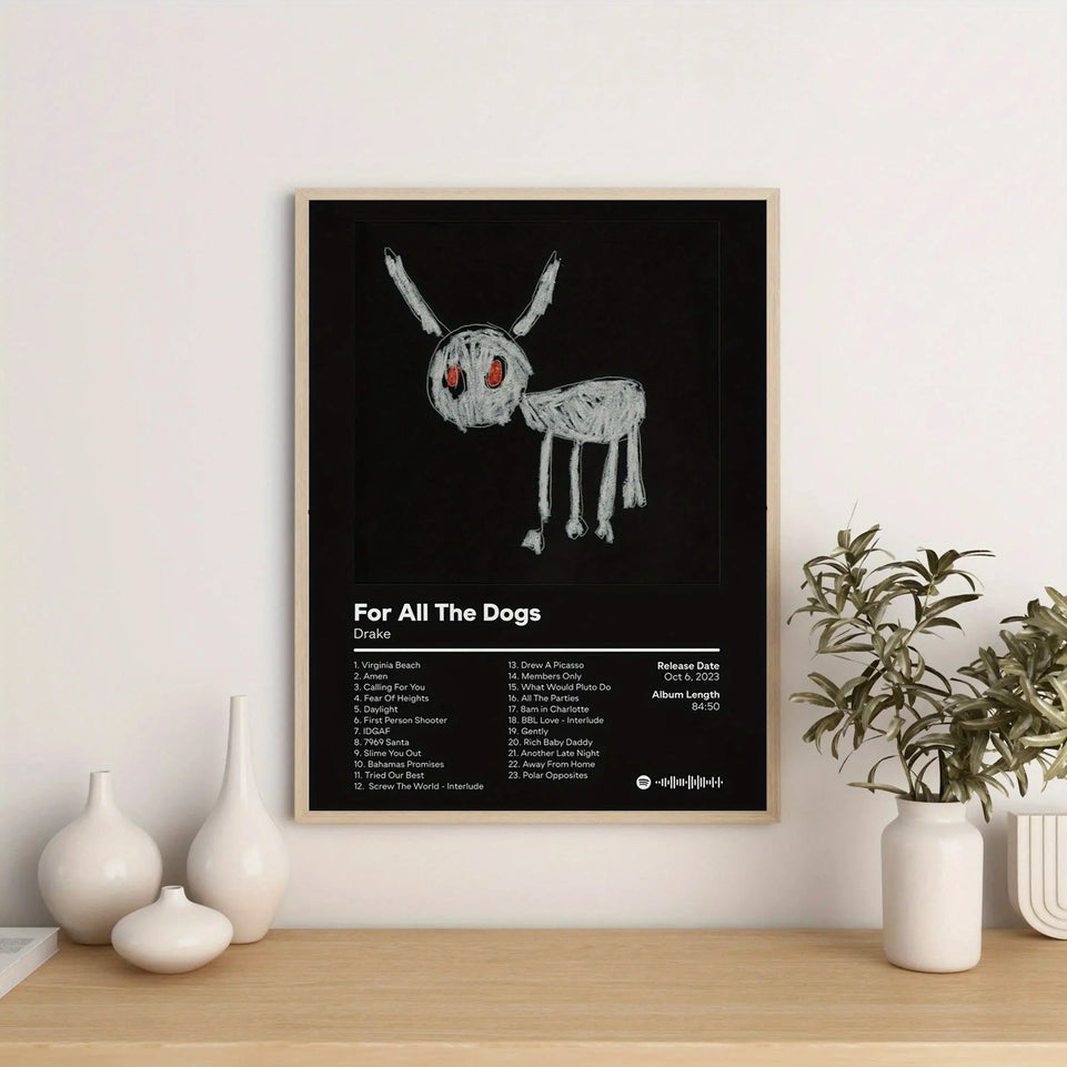 1pc Unframed Music Album Cover Poster, Artwork Wall Painting For Living Room Bedroom Bathroom Office Hallway Wall Decor, Canvas Print, Creative Poster, Canvas Art, Funny Wall Art, Poster Prints, Modern Painting Prints, Idea G June Wall Art