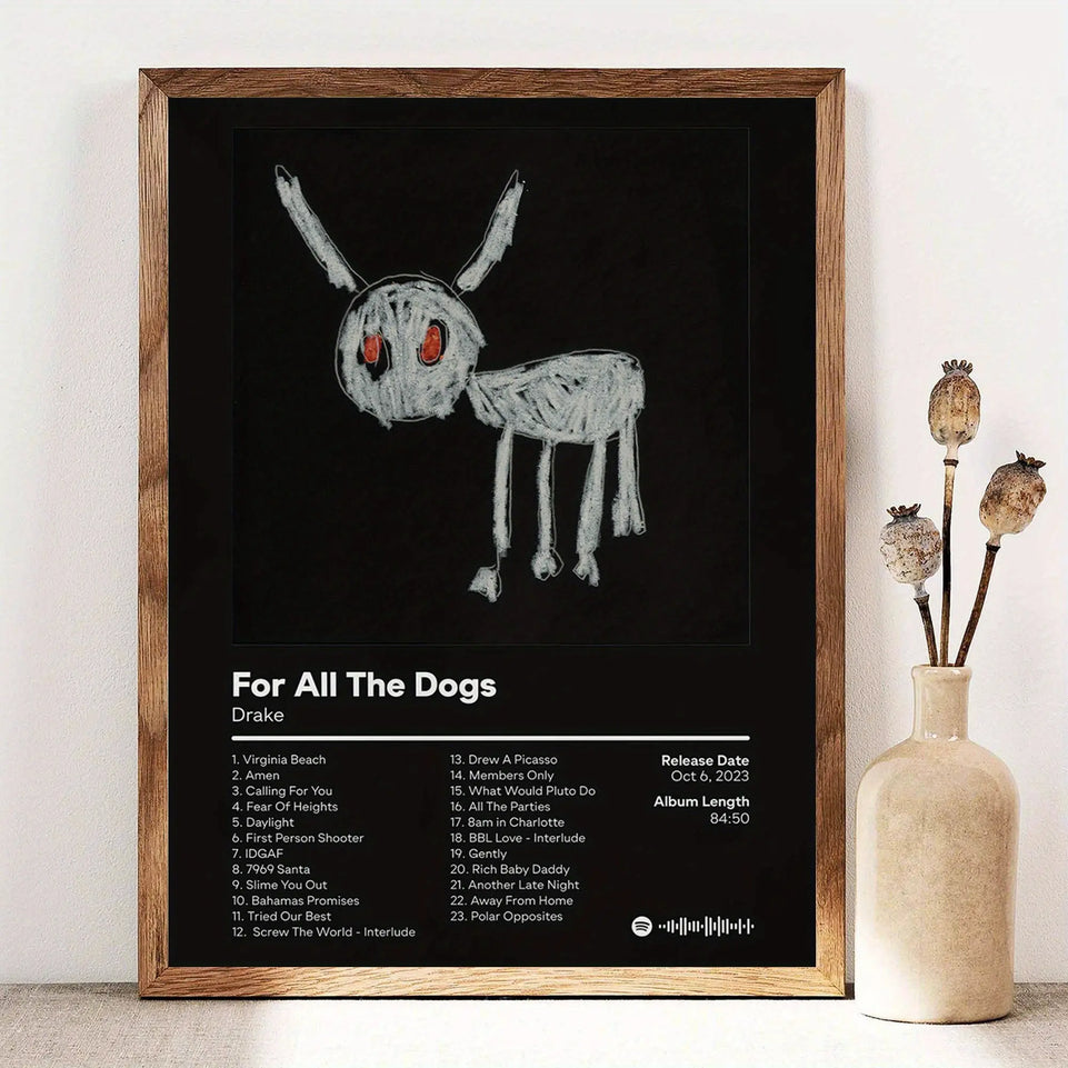 1pc Unframed Music Album Cover Poster, Artwork Wall Painting For Living Room Bedroom Bathroom Office Hallway Wall Decor, Canvas Print, Creative Poster, Canvas Art, Funny Wall Art, Poster Prints, Modern Painting Prints, Idea G June Wall Art