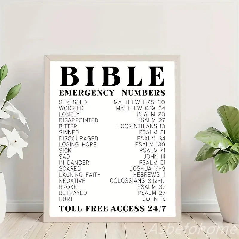 Inspirational 8x10in Unframed Bible Verse Wall Art - 1pc Spiritual Typography Wall Print - Religious Gifts For Women And Men June Wall Art