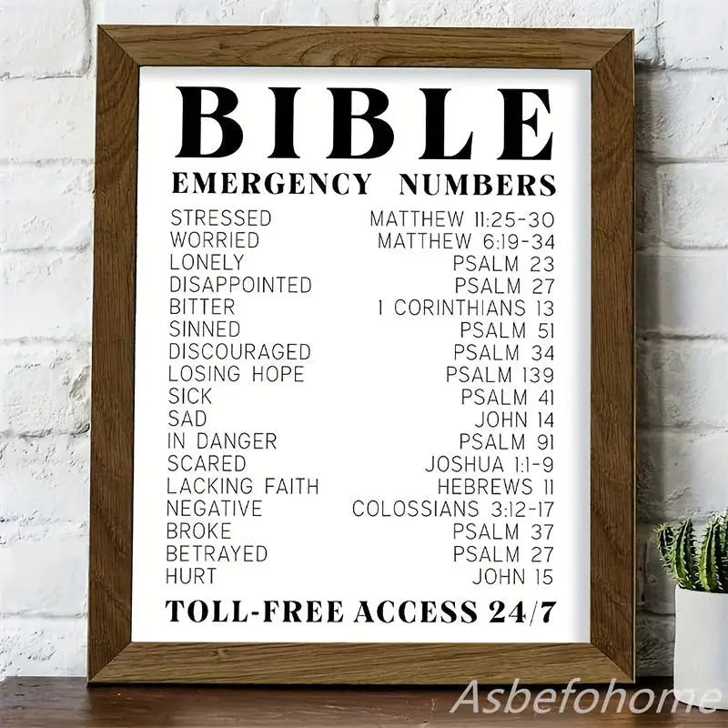 Inspirational 8x10in Unframed Bible Verse Wall Art - 1pc Spiritual Typography Wall Print - Religious Gifts For Women And Men June Wall Art