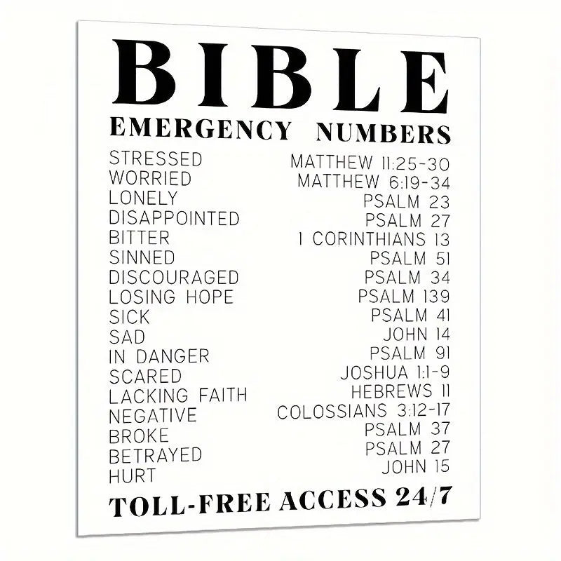 Inspirational 8x10in Unframed Bible Verse Wall Art - 1pc Spiritual Typography Wall Print - Religious Gifts For Women And Men June Wall Art