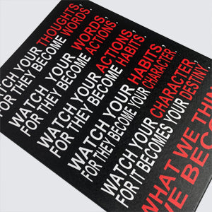 Pyradecor Watch Your Thoughts Motivational Classroom Poster Modern Canvas Prints Wall Art Paintings Ready to Hang for Office Living Room Home Decorations Stretched Pictures Artwork https://www.amazon.com/dp/B076PKMR4S