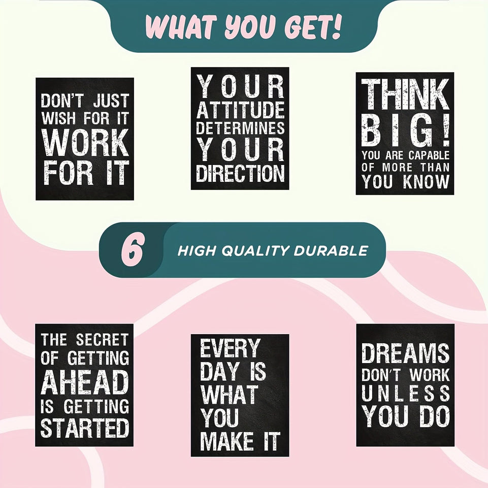 6pcs Inspirational Wall Art Decor Posters For Office, Gym, Home Living Room, Bedroom, Motivational & Positive Quotes & Sayings Prints, Perfect Decorations For Rooms, 8 X 10 In, No Frame https://www.temu.com/search_result.html?search_key=601099523619758