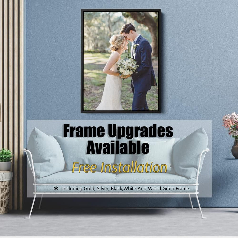 Custom Framed Canvas Prints With Your Photos - Personalized Picture To Canvas Wall Art (8" Wx10 H) - Gift Wrapping Available https://www.amazon.com/dp/B09DCMBQ4W
