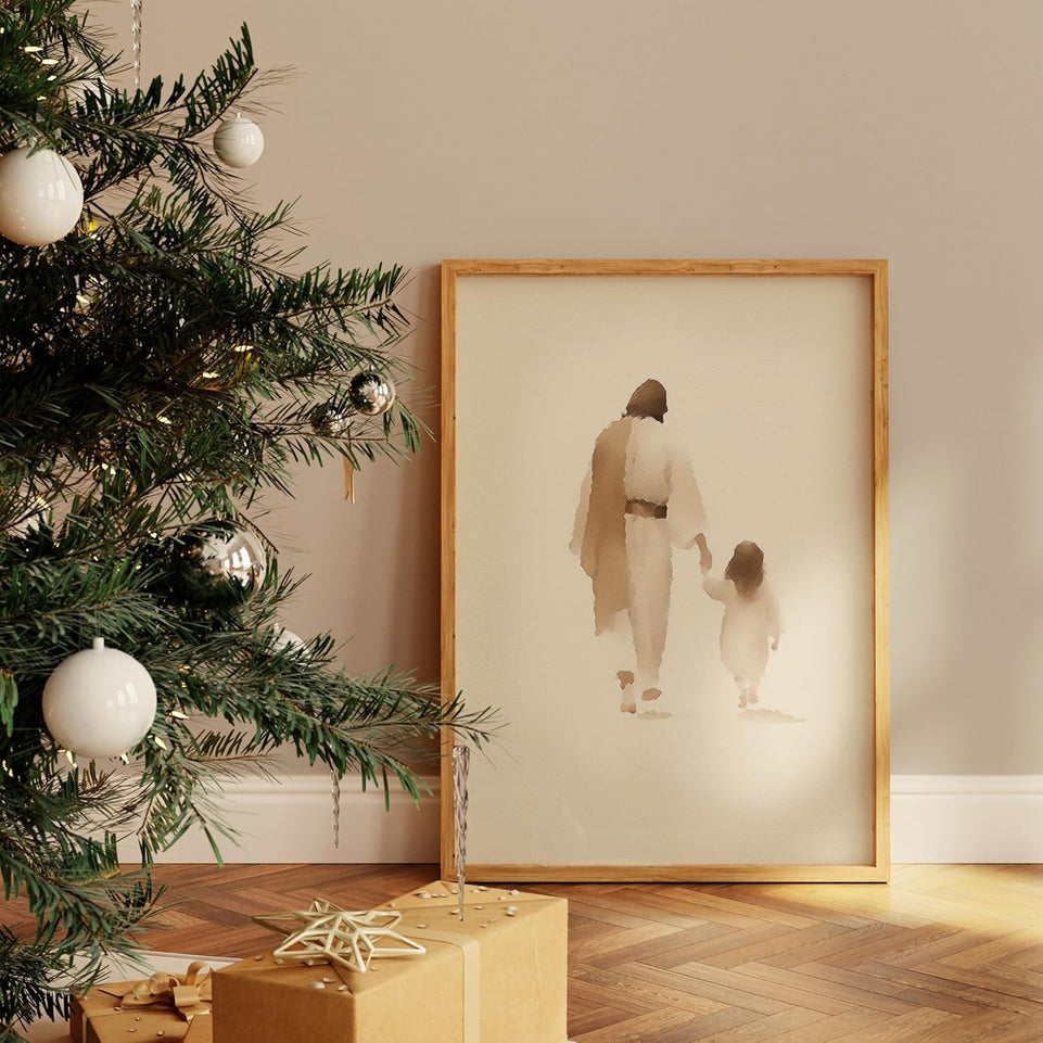 ESSEN Life | The Way He Leads | Christian Wall Art Jesus Poster Decor Christian Christmas Decor Christian Home Decor Perfect Religious Wall Art Gift for Women (8x10 Unframed) https://www.amazon.com/dp/B0CB7Z1NHT
