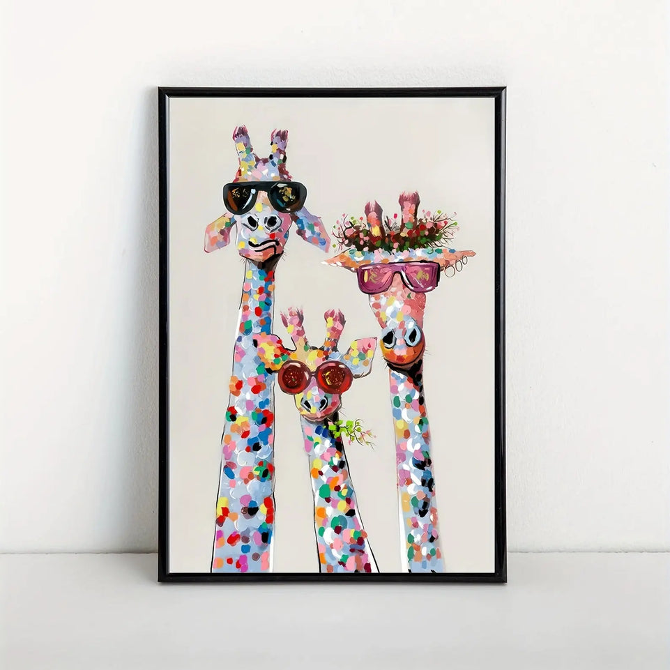 Colourful Canvas Poster - 1pc Wrapped Canvas Print, Wall Art for Living Room, Bedroom, Children's Room Wall Decor, Gaming Poster, Home Decor No Frame June Wall Art