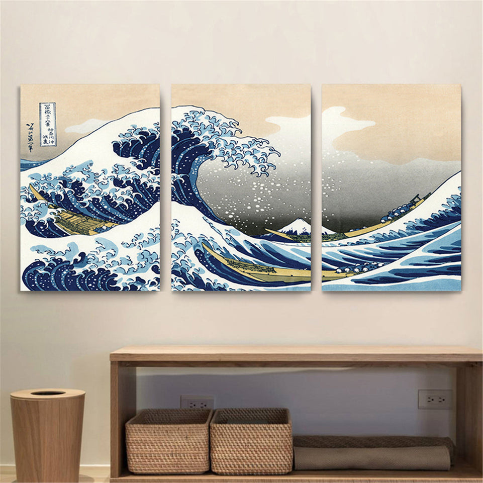 3pcs The Wave of Kanagawa - Famous Painting Print for Living Room and Office Decoration https://www.temu.com/search_result.html?search_key=601099514190401