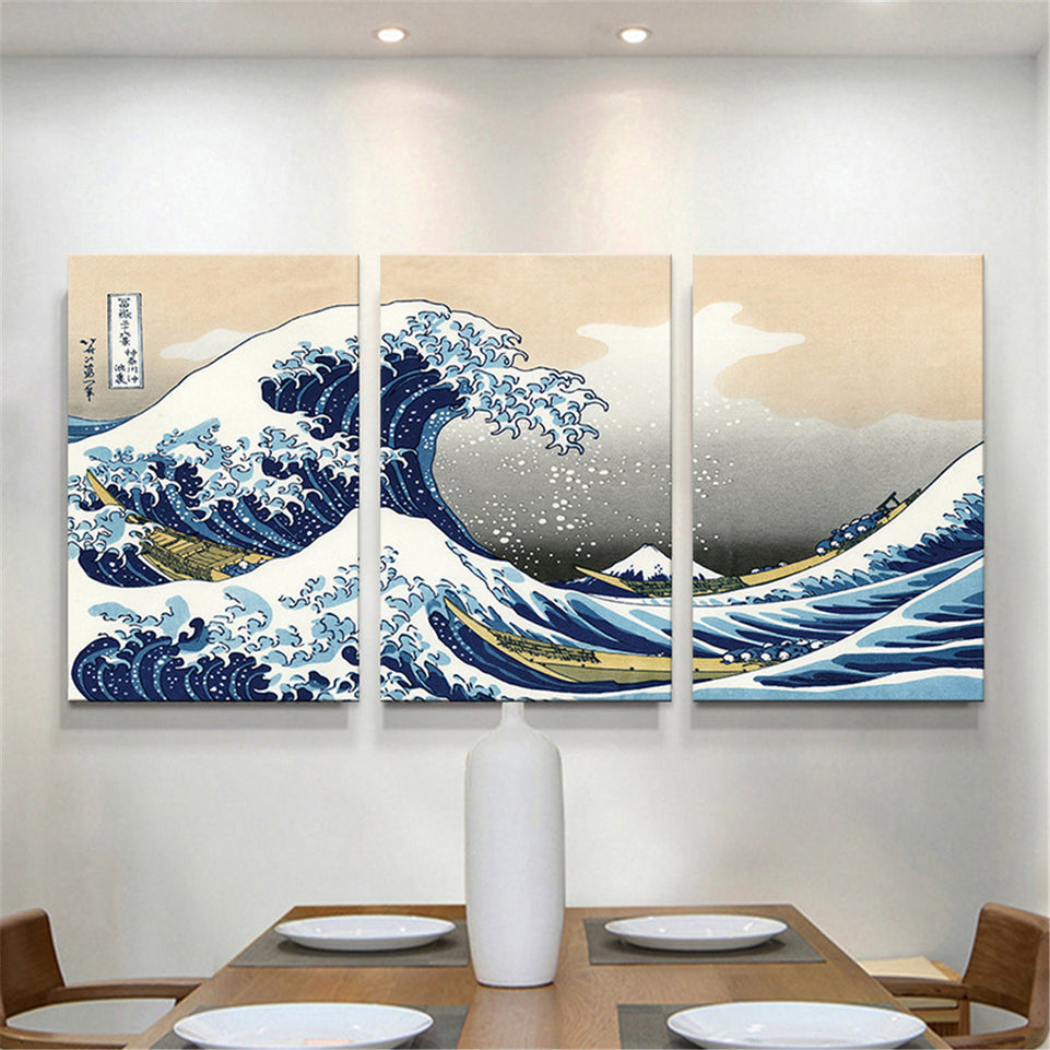 3pcs The Wave of Kanagawa - Famous Painting Print for Living Room and Office Decoration https://www.temu.com/search_result.html?search_key=601099514190401