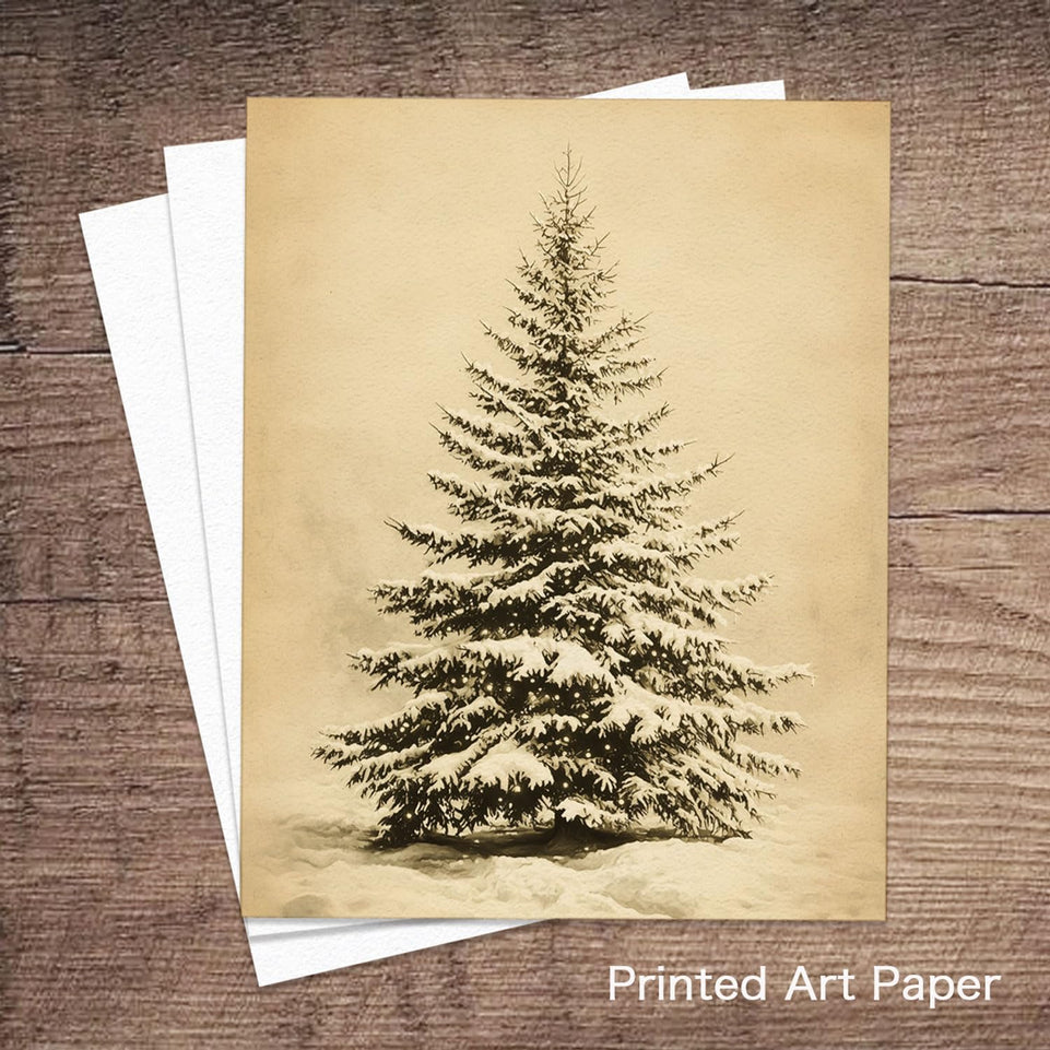 Vintage Christmas Tree Wall Decor, Christmas Decoration, Forest Wall Art Decor, Rustic Winter Holidays Wall Art, Print Unframed (8x10in, Vintage Christmas Tree) https://www.amazon.com/dp/B0DLK24HNP