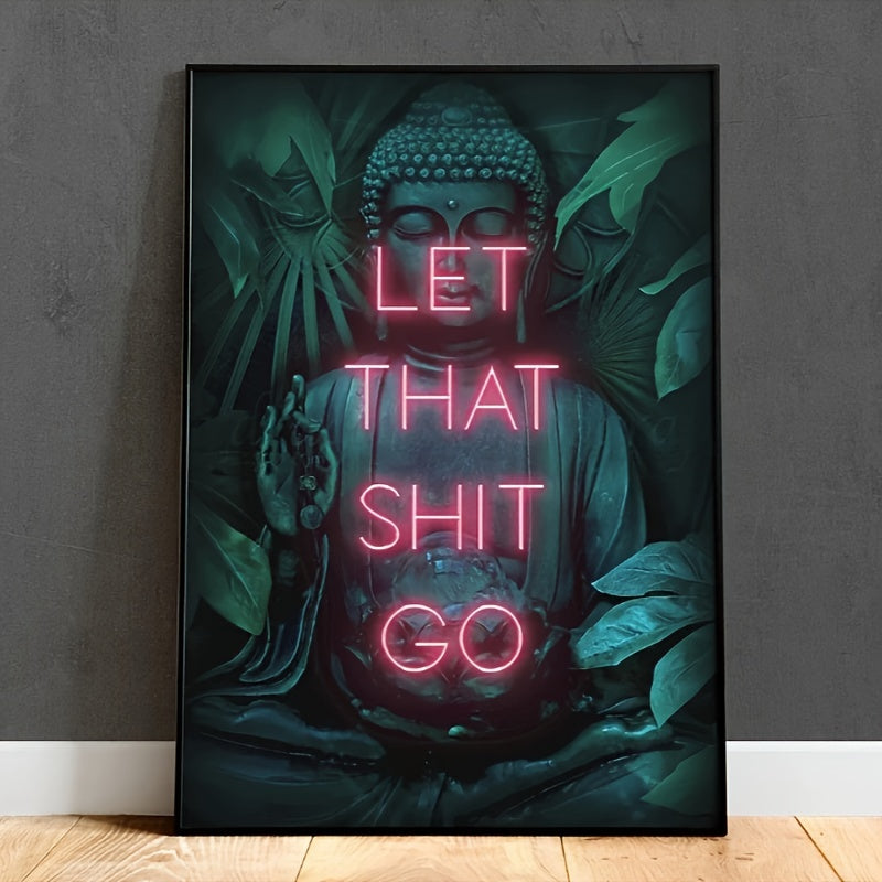1pc Frameless Neon Buddha & Yoga Zen Canvas Art - Creative Wall Decor for Living Room, Home Decoration Poster https://www.temu.com/search_result.html?search_key=601099529609465