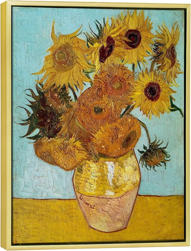 Wieco Art Sunflower by Vincent Van Gogh Oil Paintings Reproduction Modern Floral Giclee Canvas Prints Artwork Flowers Pictures on Canvas Wall Art for Home and office Decorations https://www.amazon.com/dp/B00W9EPK3W