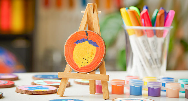 Wood Slices Kit, Shuttle Art 35 PCS Unfinished Natural Wood Slices with Pre-Drilled Hole, Acrylic Paint, Permanent Markers, Jute Twine, DIY Craft for Kids Adults Holiday Decoration Christmas Ornaments https://www.amazon.com/dp/B08FDGWSCW