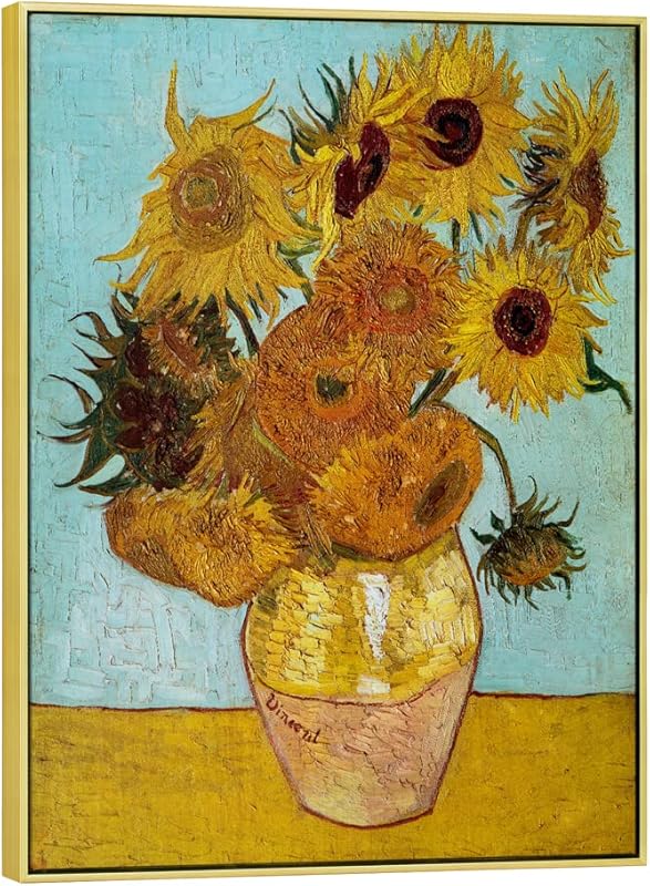 Wieco Art Sunflower by Vincent Van Gogh Oil Paintings Reproduction Modern Floral Giclee Canvas Prints Artwork Flowers Pictures on Canvas Wall Art for Home and office Decorations https://www.amazon.com/dp/B00W9EPK3W