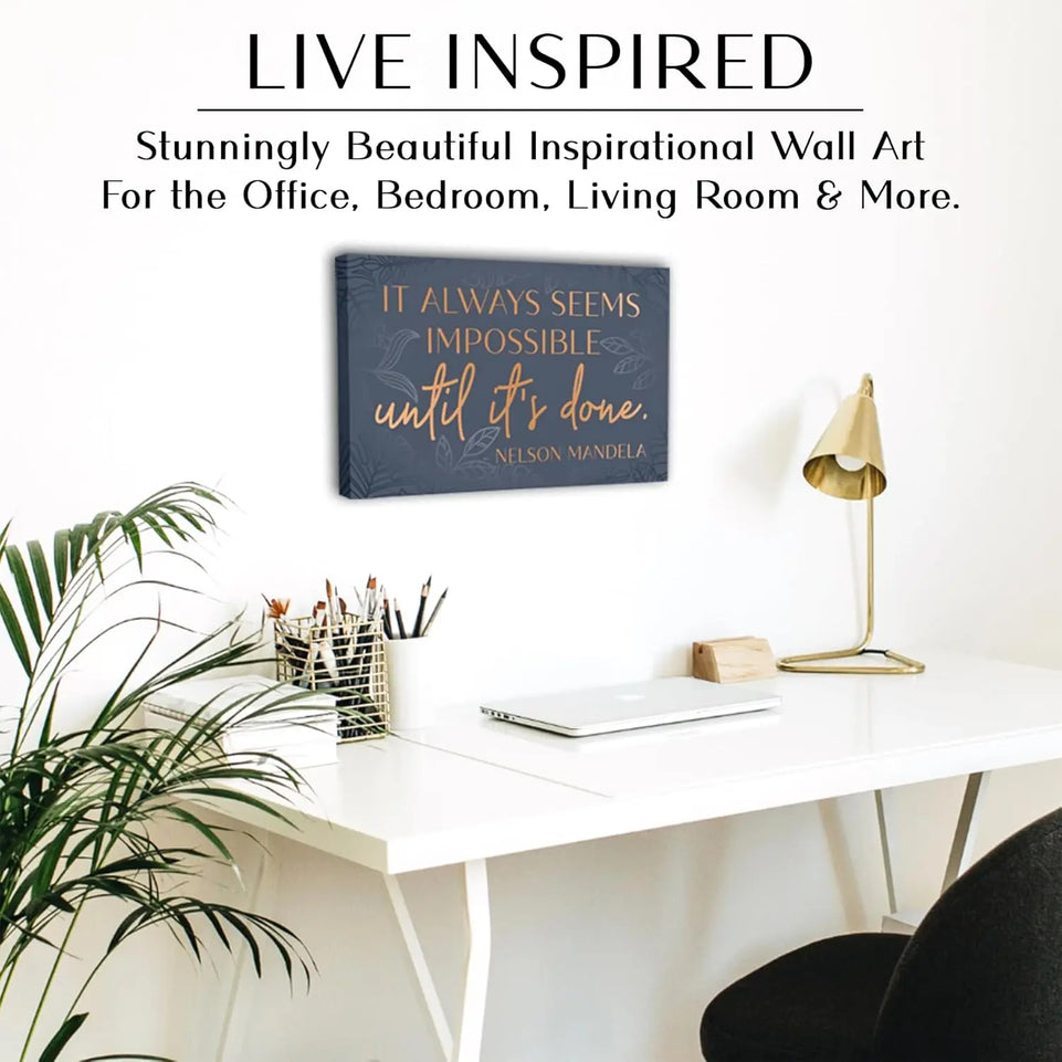 Inspirational Wall Art Canvas Poster for Bedroom, Office, Living Room - Framed Canvas - 10 x 16.5 Inch Motivational Print https://www.amazon.com/dp/B0CG1YQN9L