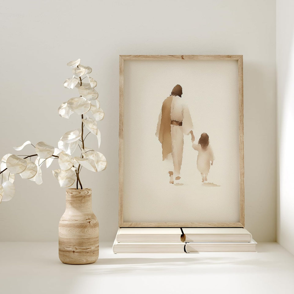 ESSEN Life | The Way He Leads | Christian Wall Art Jesus Poster Decor Christian Christmas Decor Christian Home Decor Perfect Religious Wall Art Gift for Women (8x10 Unframed) https://www.amazon.com/dp/B0CB7Z1NHT