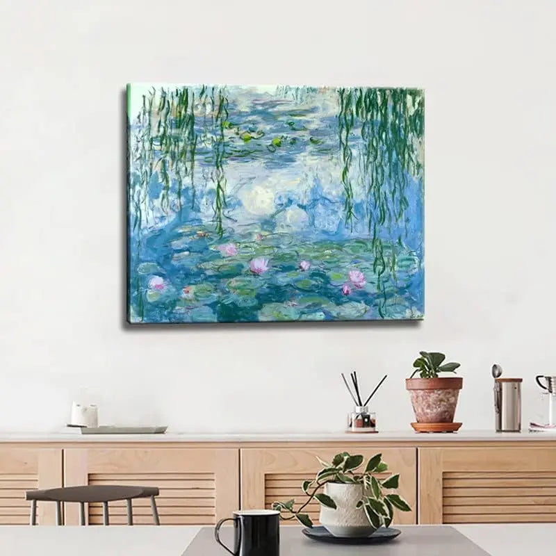 Claude Monet Canvas Wall Art - Water Lilies Classic Artwork Picture Print with Framed Painting for Home Office Wall Decor-12" x15" https://www.amazon.com/dp/B0BZDC814Q