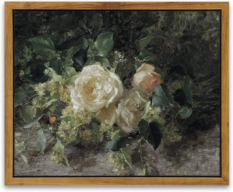 InSimSea Framed Wall Art for Living Room Landscape Canvas Wall Decor Meadow with Flowers Vintage Paintings Classical Wildflower Field Scene Boho Floral Pictures Decor Gifts for Bathroom Bedroom 8x10in https://www.amazon.com/dp/B0D1YFGWX7