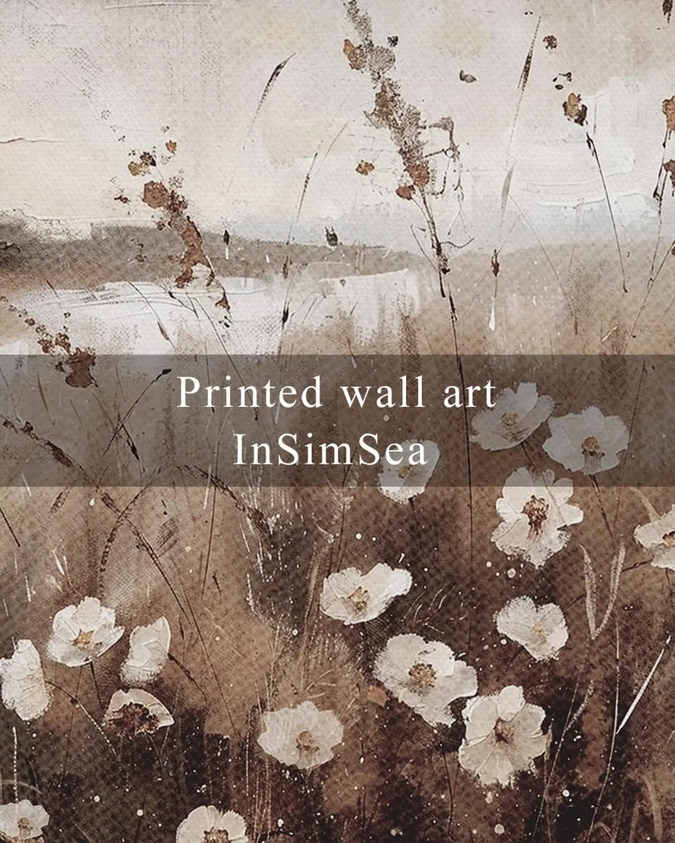 InSimSea Framed Wall Art for Living Room Landscape Canvas Wall Decor Meadow with Flowers Vintage Paintings Classical Wildflower Field Scene Boho Floral Pictures Decor Gifts for Bathroom Bedroom 8x10in https://www.amazon.com/dp/B0D1YFGWX7