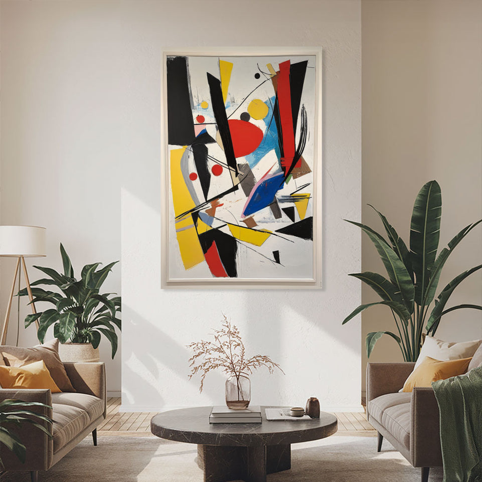Abstract Symphony in Color Vibrant Modern Art for Home Decor June Wall Art