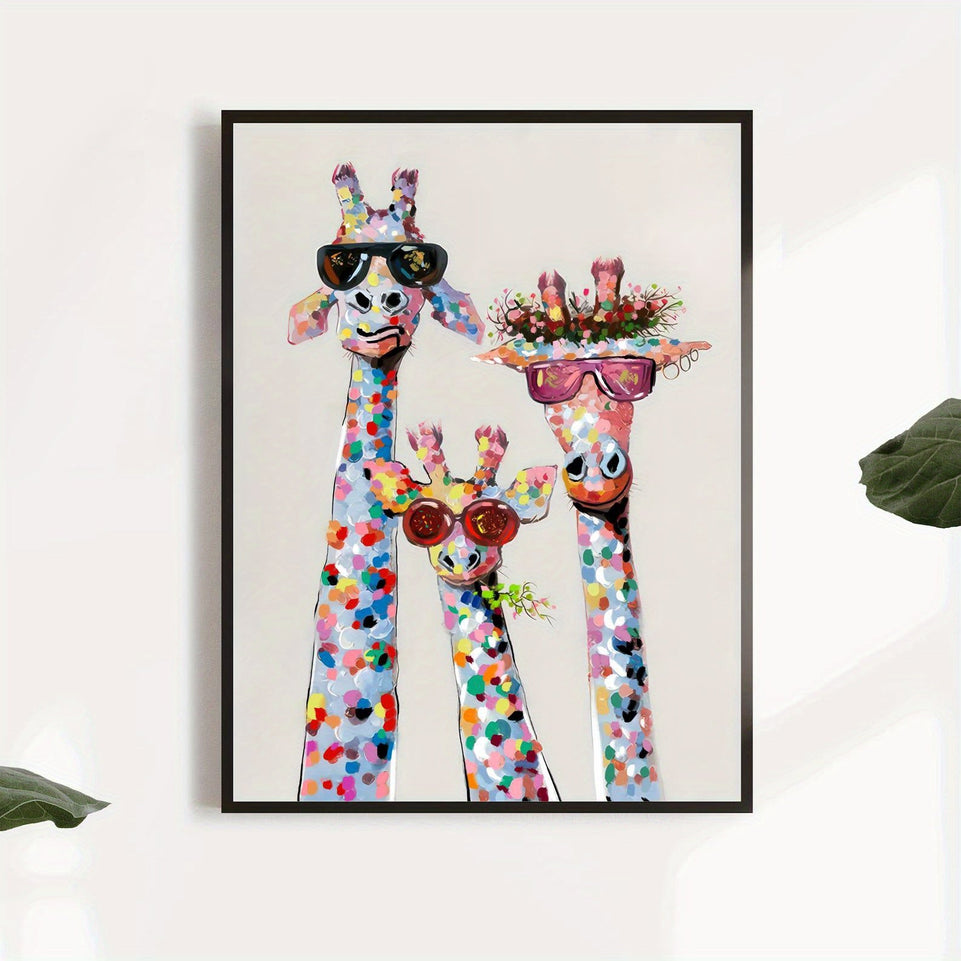 1pc Canvas Poster, Colourful Giraffe - Wrapped Canvas Print, Wall Art For Living Room, Bedroom, Children's Room Wall Decor, Gaming Poster, Home Decor No Frame https://www.temu.com/search_result.html?search_key=601099519608265