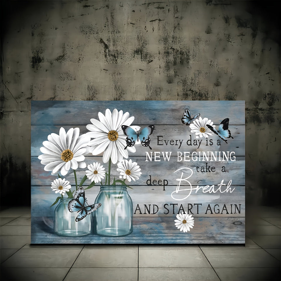 1pc Wooden Framed Canvas Painting Daisy Flowers Blue Rustic Butterfly Floral Wall Art Prints For Home Decoration, Living Room&Bedroom, Festival Gift For Her Him, Out Of The Box Eid Al-Adha Mubarak https://www.temu.com/search_result.html?search_key=601099546202583