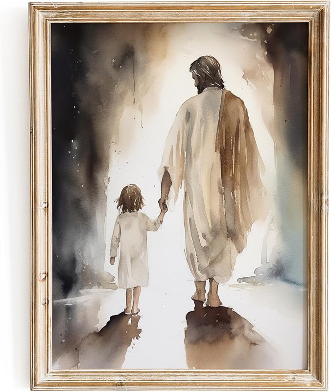 ESSEN Life | The Way He Leads | Christian Wall Art Jesus Poster Decor Christian Christmas Decor Christian Home Decor Perfect Religious Wall Art Gift for Women (8x10 Unframed) https://www.amazon.com/dp/B0CB7Z1NHT