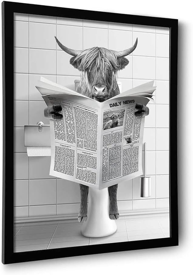 Framed Bathroom Decor Wall Art, Chimpanzee in Bathtub, Black and White Wall Art, Funny Bathroom Wall Decor Signs, Cute Animal Art for Bathroom (Framed,8''x10'')1 https://www.amazon.com/dp/B0CFVFYRPZ