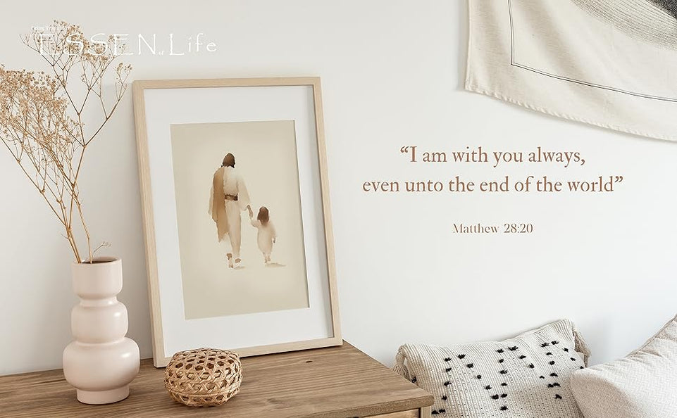 ESSEN Life | The Way He Leads | Christian Wall Art Jesus Poster Decor Christian Christmas Decor Christian Home Decor Perfect Religious Wall Art Gift for Women (8x10 Unframed) https://www.amazon.com/dp/B0CB7Z1NHT