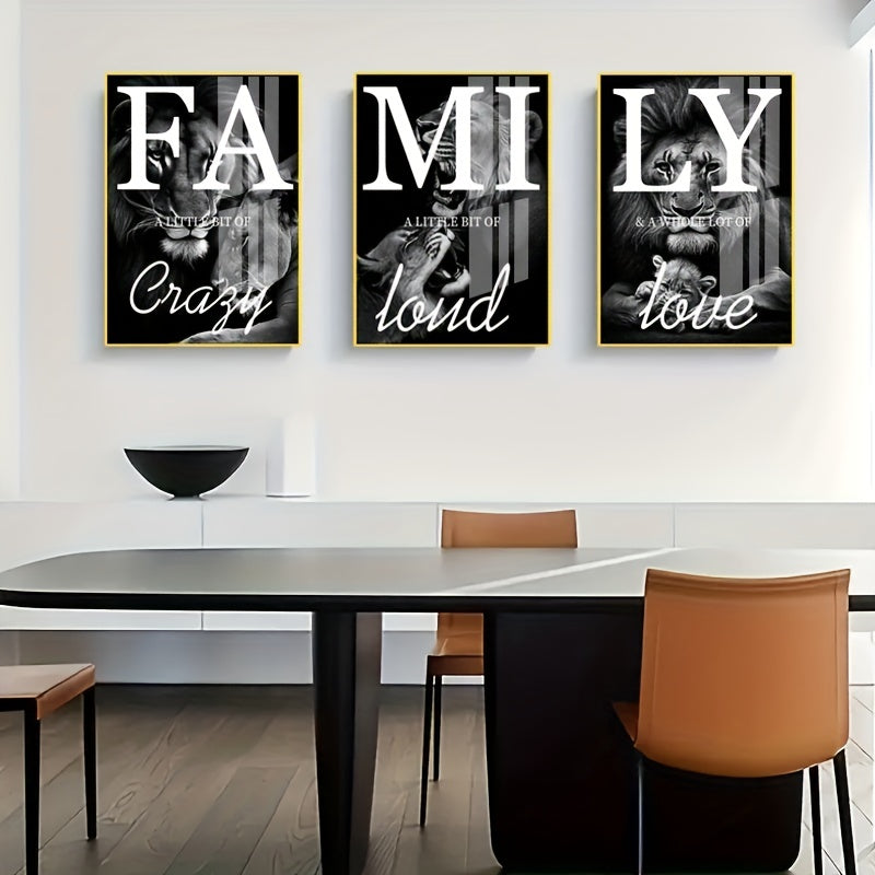 3 Canvas Paintings, Family Lion Wall Art, Ideal Gift for Living Room, Kitchen, Decorative Wall Art Wall Decoration, Home Decoration, Wall Art, Room Decoration, Room Decoration, Unframed https://www.temu.com/search_result.html?search_key=601099523609251